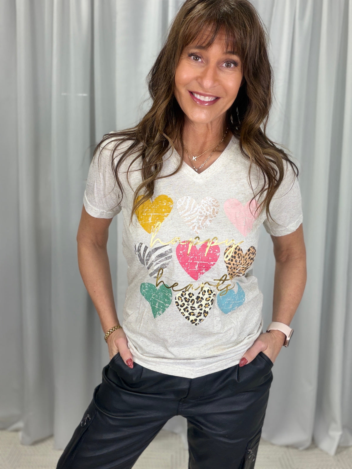 All The Designs Happy Hearts Tee *Final Sale*