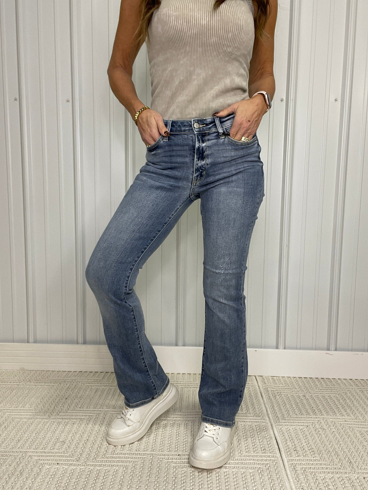 Judy Blue Alexa Mid-Rise Bootcut Jeans 337