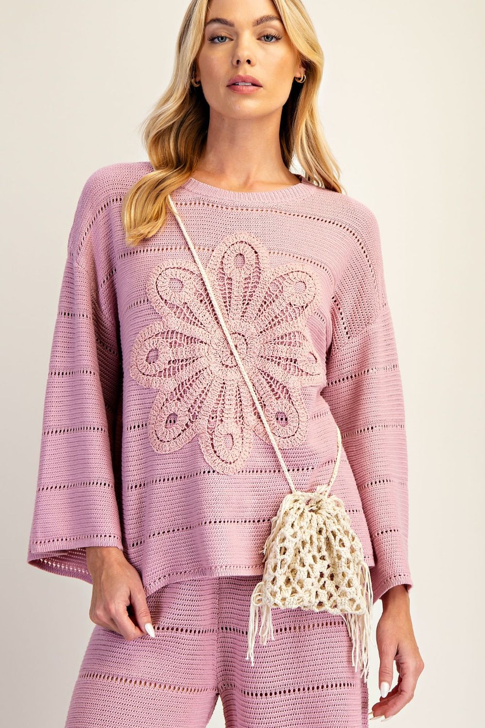 Flower Child Crochet Top In 2 Colors