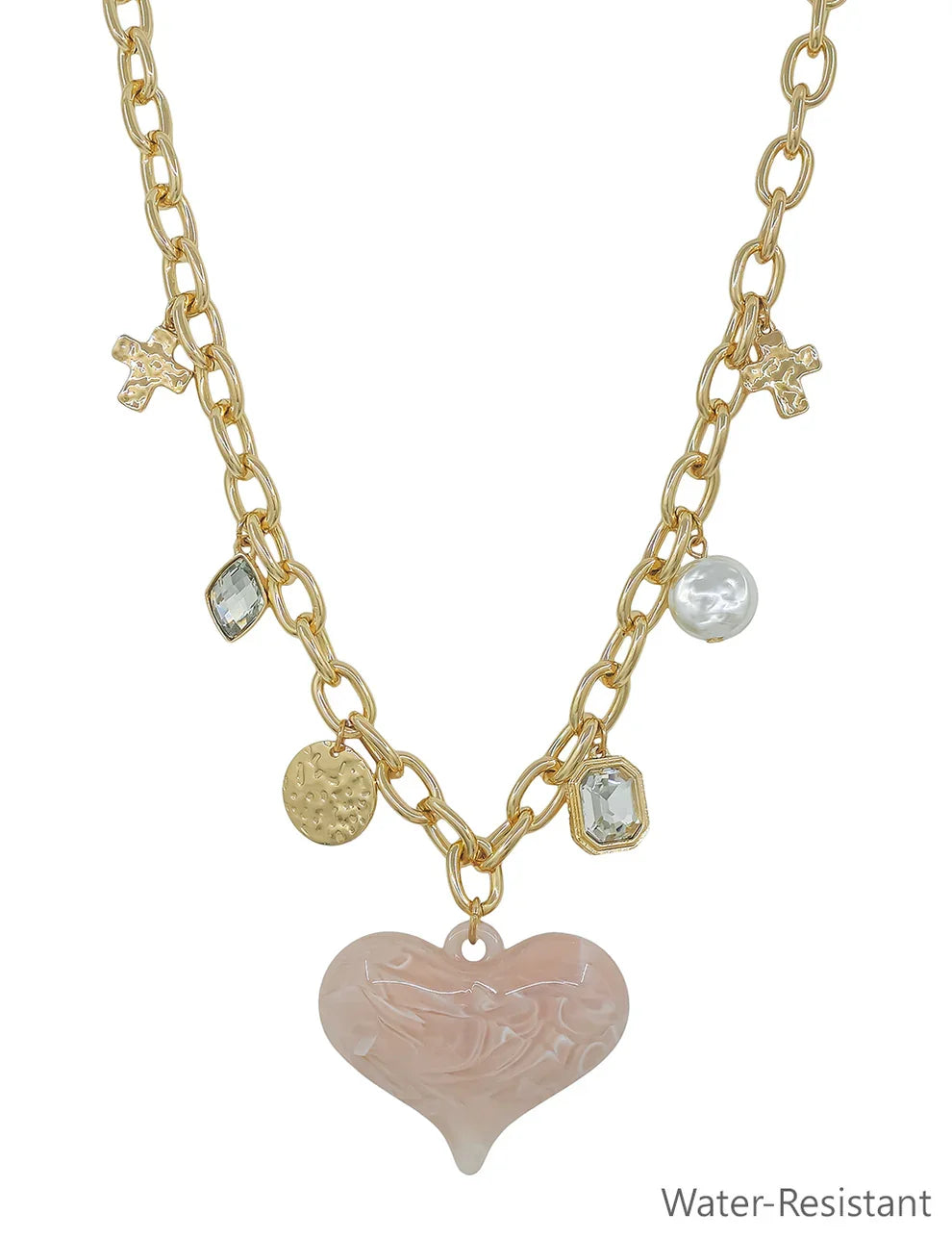 Turnpike Beauty Heart Pendant Necklace In 3 Colors *Final Sale*