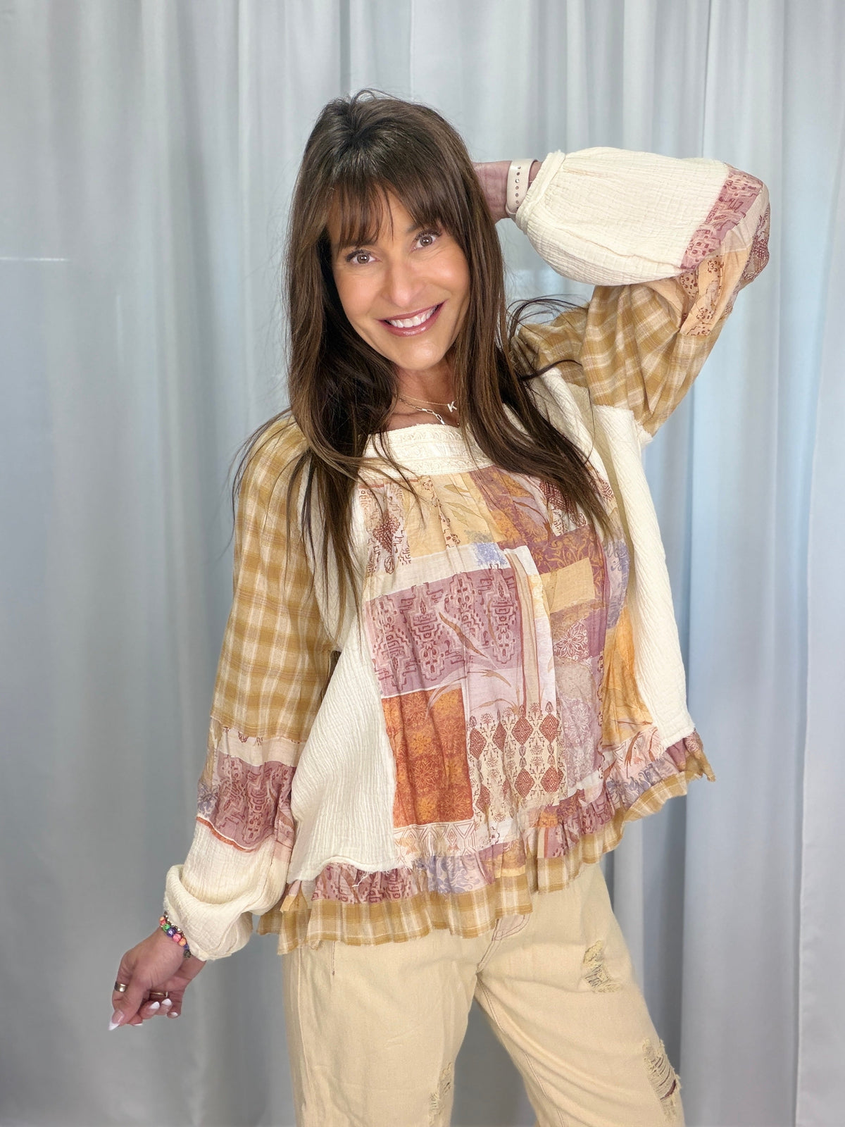 POL Off The Record Square Neck Top In 2 Colors