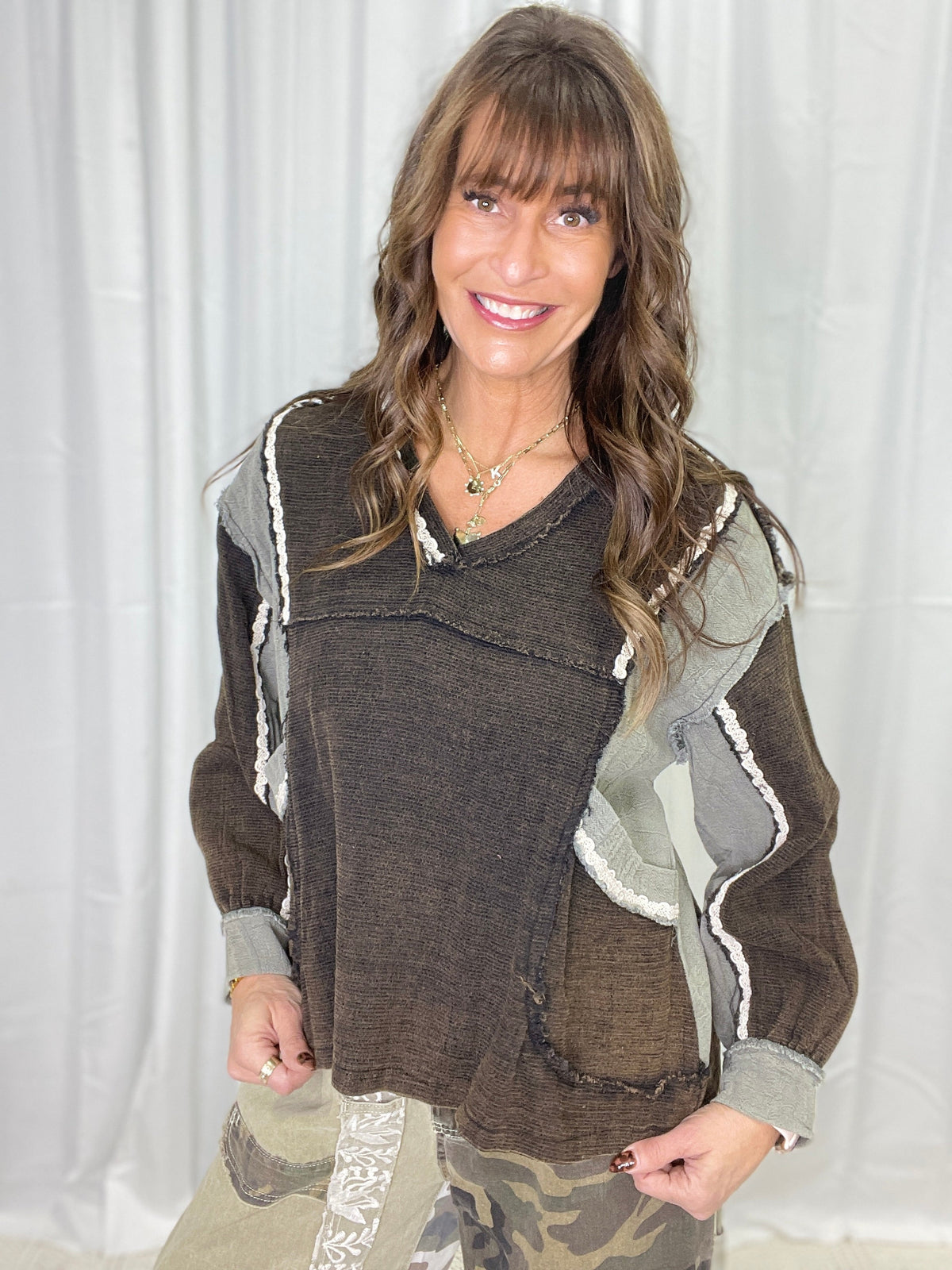 POL Here For Anything Balloon Sleeve Top In 2 Colors *Final Sale*