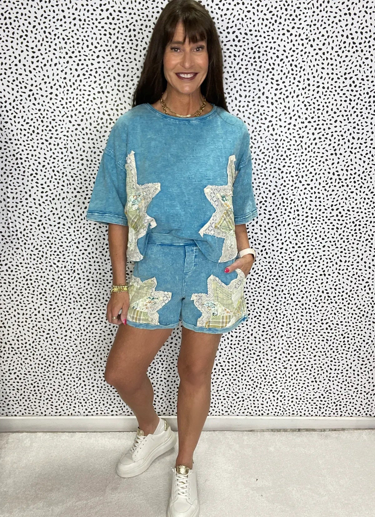 Oli & Hali The Starry Escape Top And Shorts Set In 2 Colors *Final Sale*