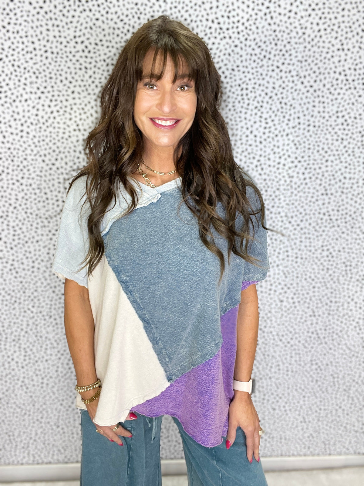 Oli & Hali Serene Escape Washed V-Neck Top In 2 Colors *Final Sale*