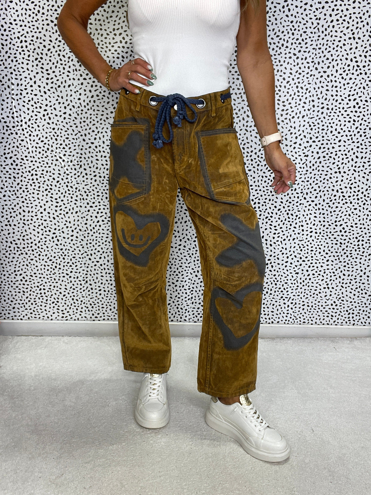 Oli & Hali Happy Trails Corduroy Pants In Brown *Final Sale*