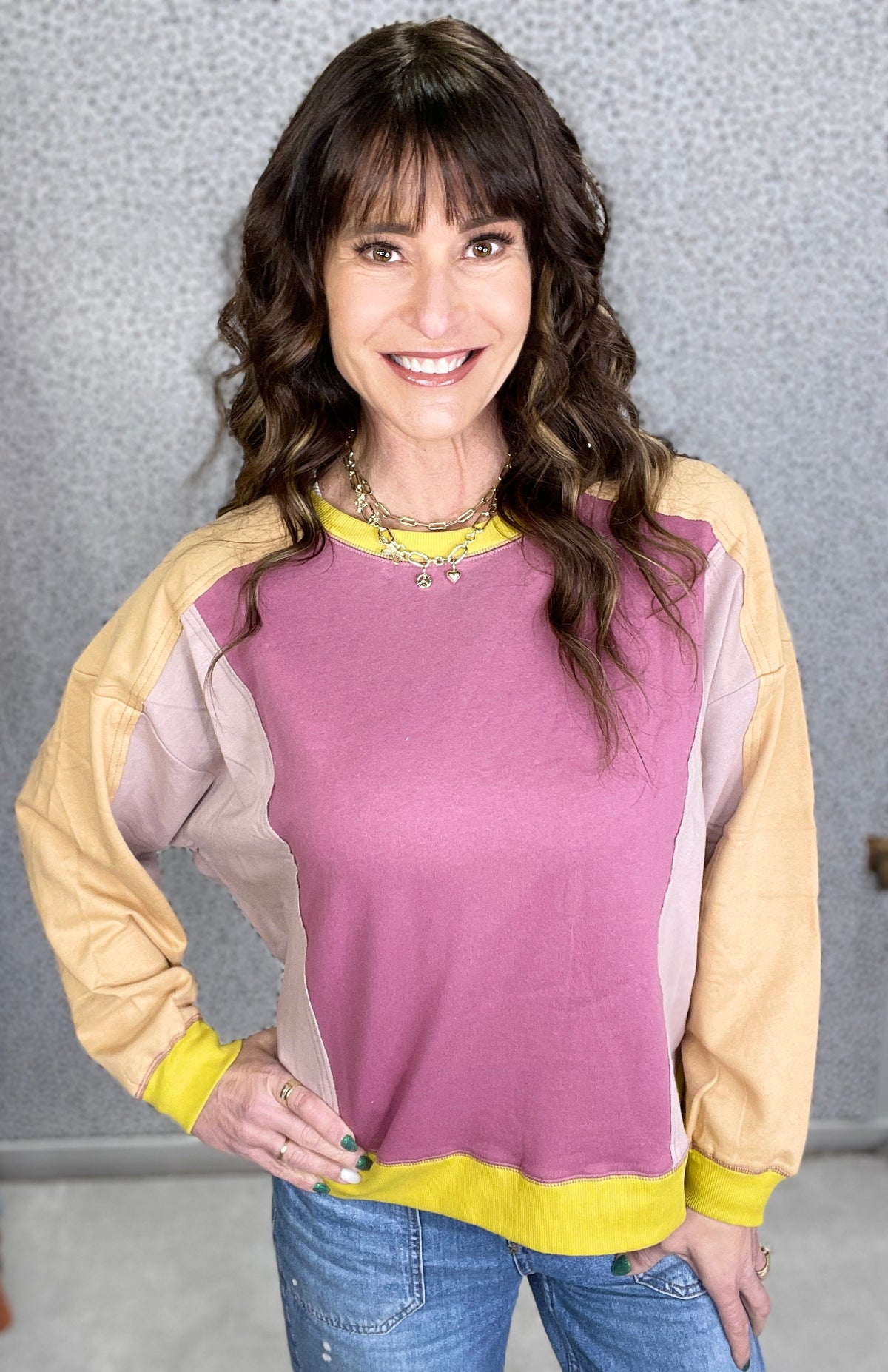 The Places You Go Color Block Pullover In 2 Colors *Final Sale*