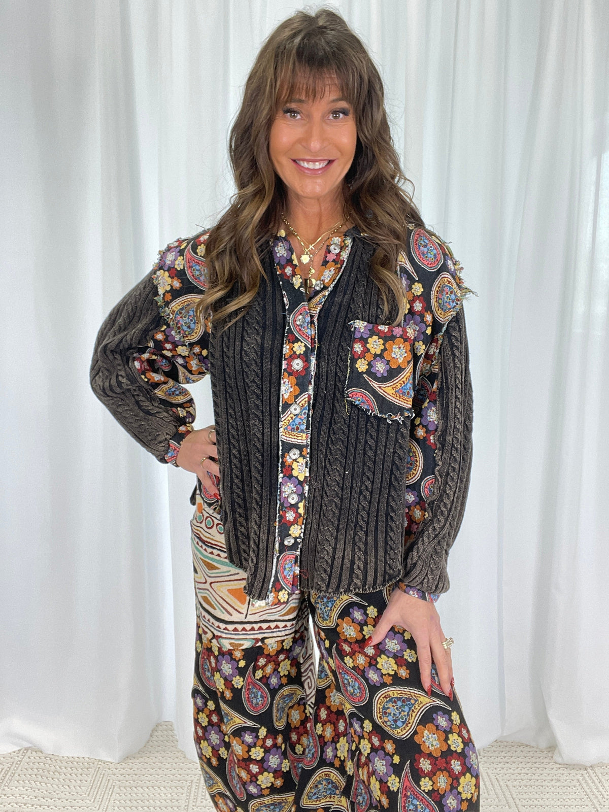 POL Take Me There Balloon Sleeve Top In Black *Final Sale*