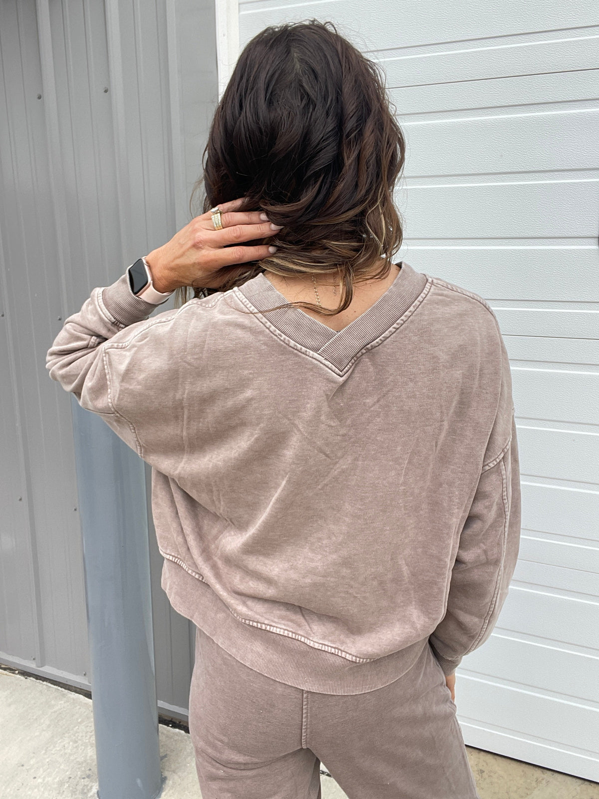 A Million Reasons Why V Neck Comfy Knit Long Sleeve Top In 6 Colors: Olive, Black, Mocha, Blue, Rose, Wine *Final Sale*