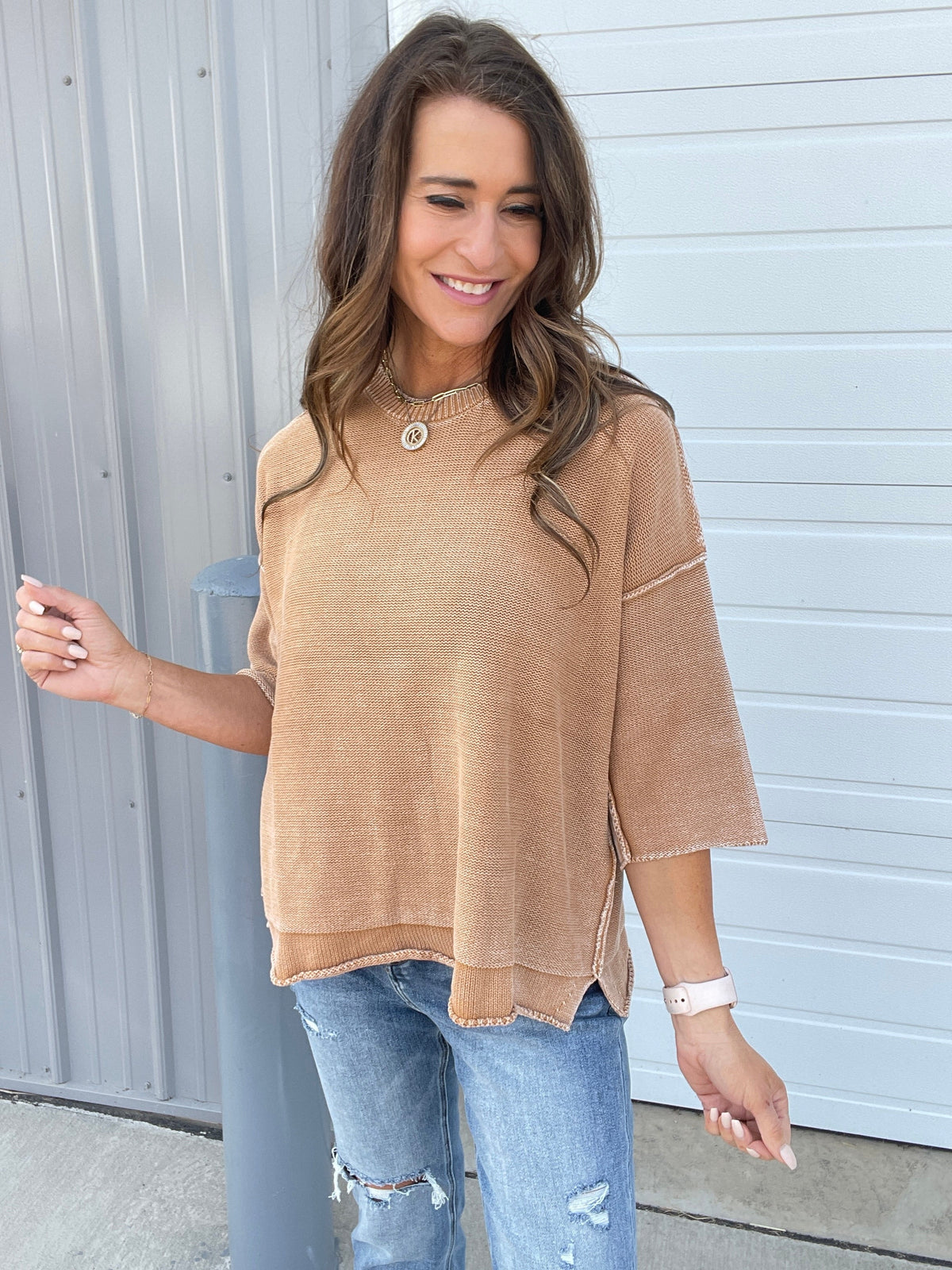 All For It Half Sleeve Knit Sweater In 8 Colors *Final Sale*