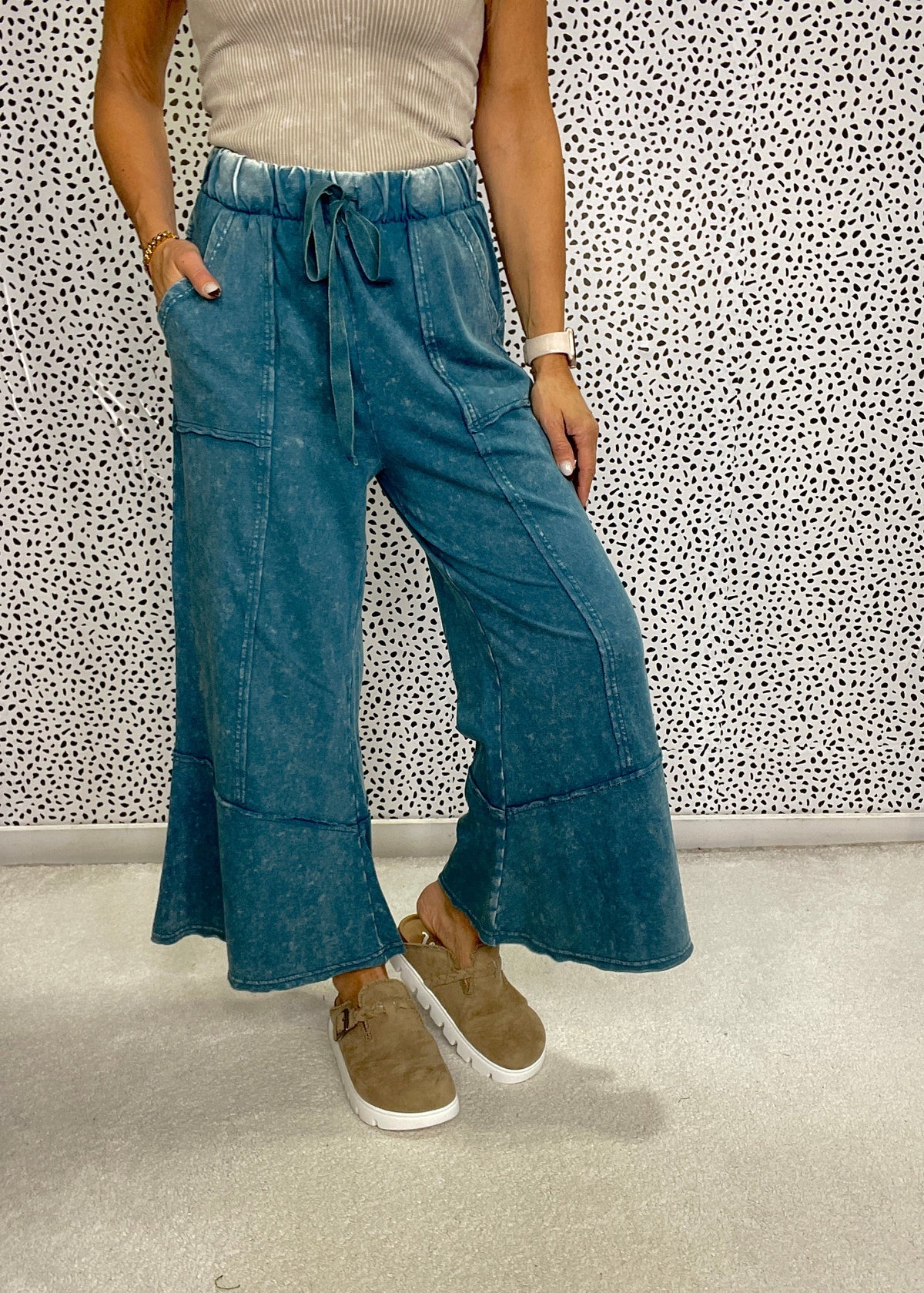 Squeeze The Day Flare Pants In 4 Colors