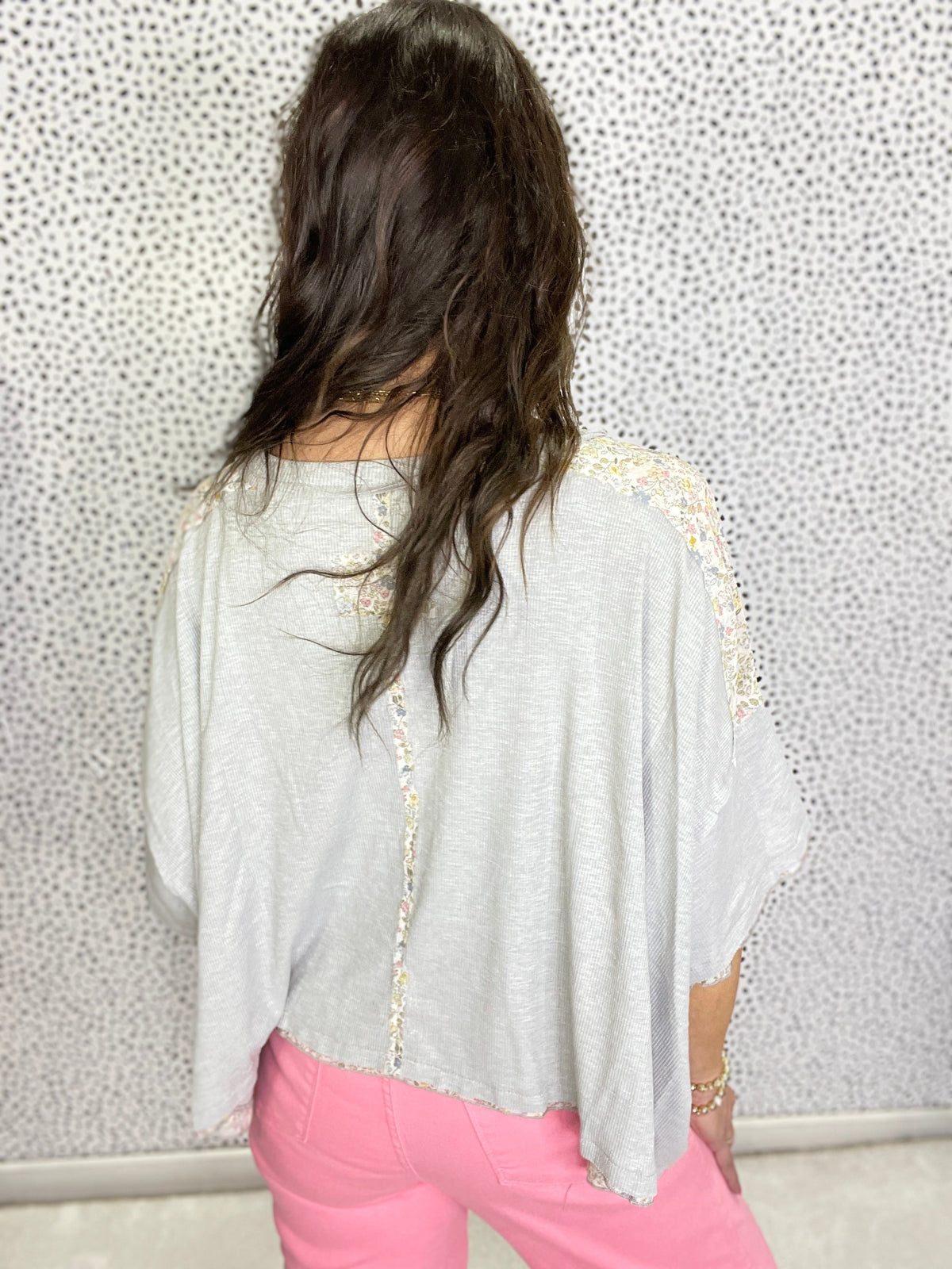 POL Stepping Out WIth The Girls Floral Print Patch Top In 3 Colors
