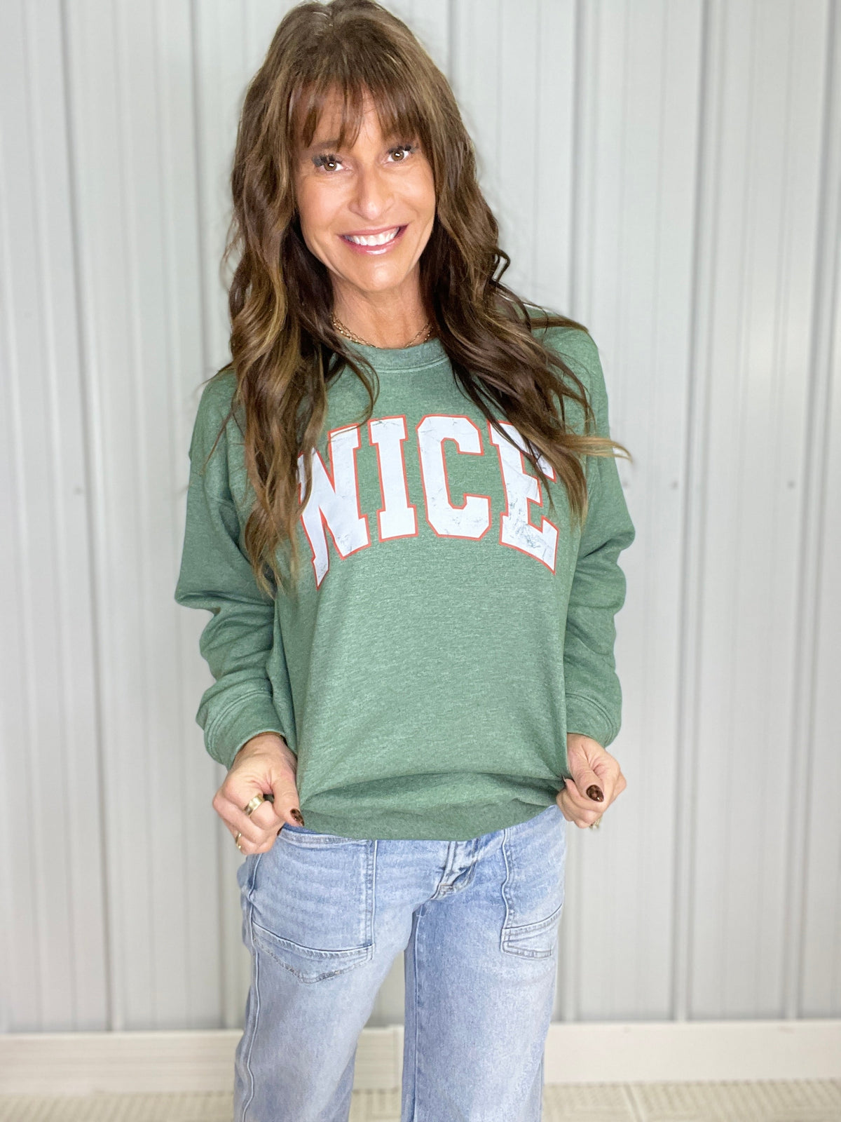 Naughty Nice Reversible Sweatshirt