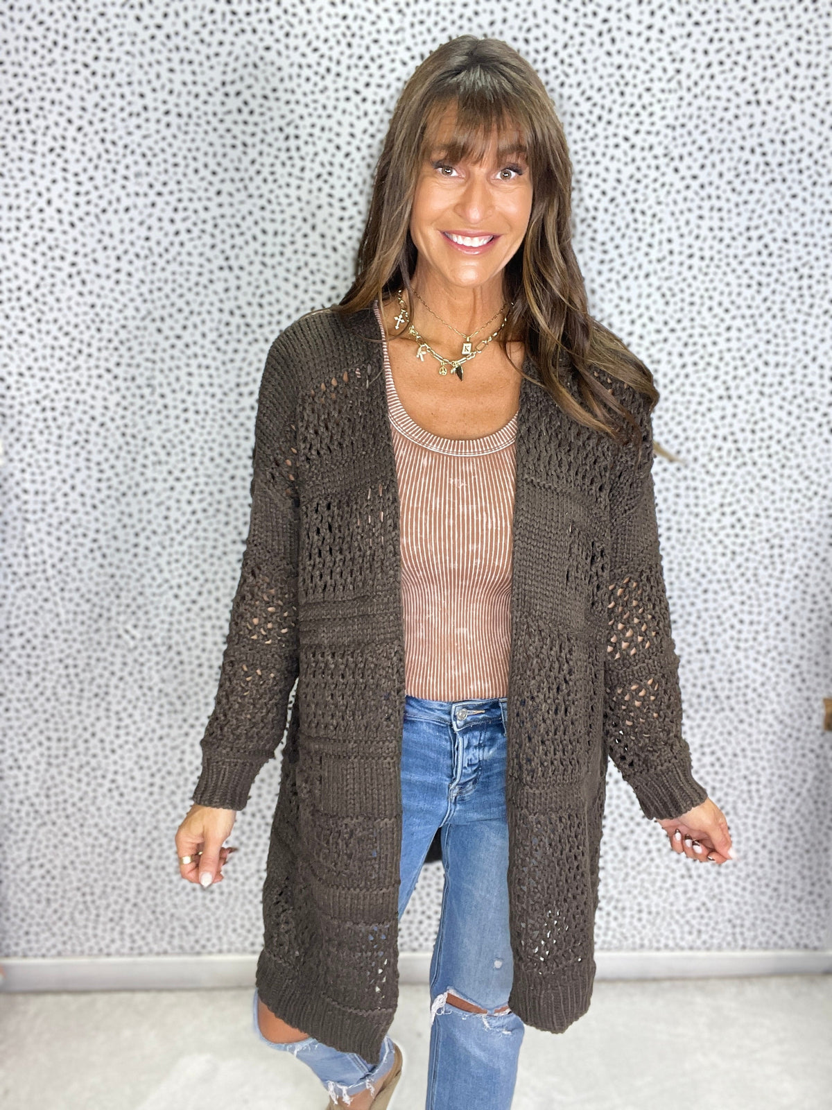Trying To Poke Holes Cardigan *Final Sale*