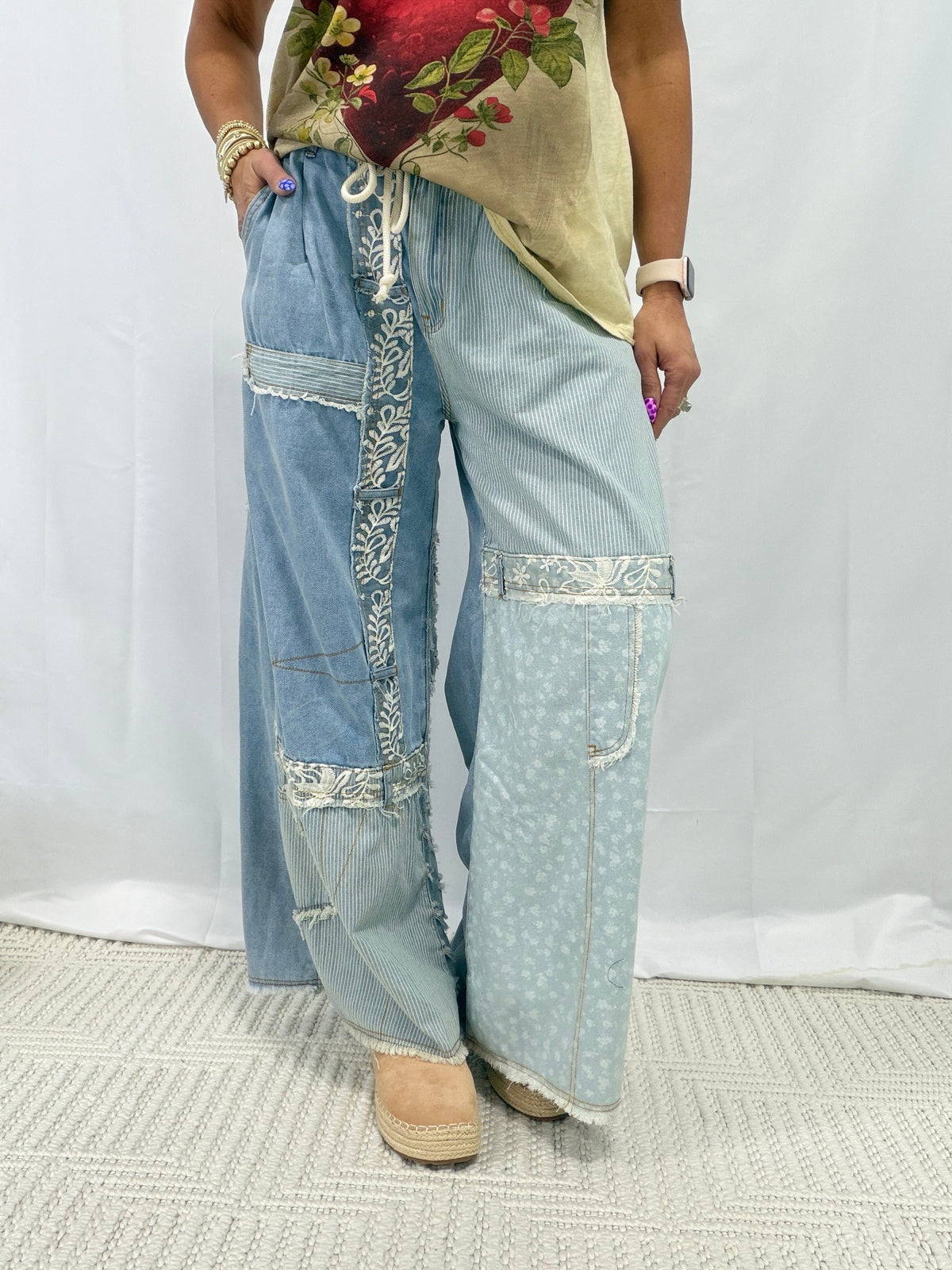 POL Choose To Hold Me Roomy Fit Pants In 2 Colors