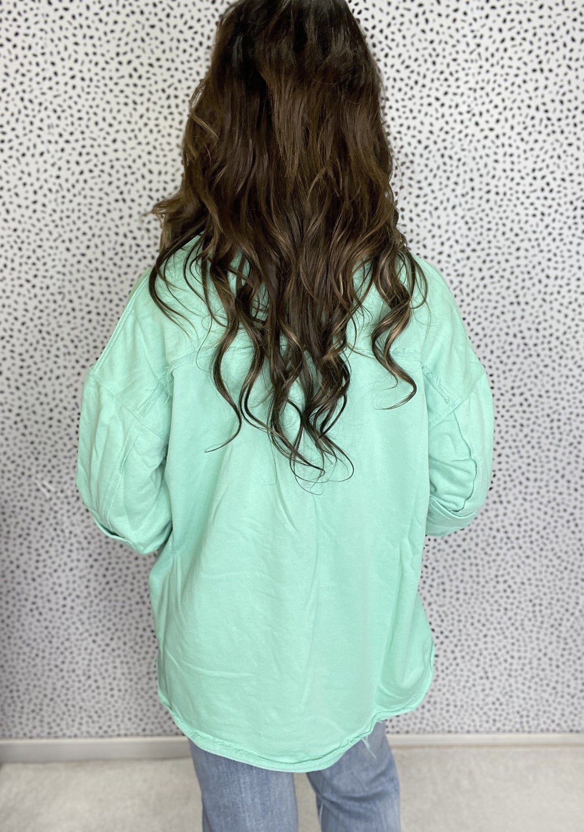 Pol Minty Fresh Oversized Shirt Jacket *Final Sale*