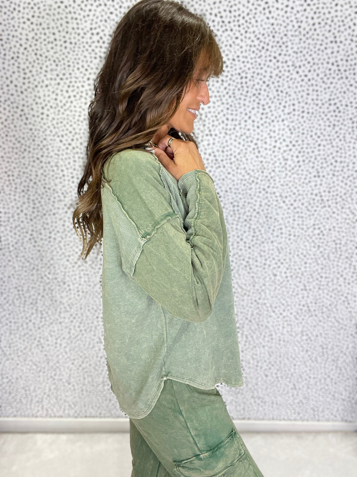 Like You Now Mineral Washed V-Neck Top In 5 Colors *Final Sale*