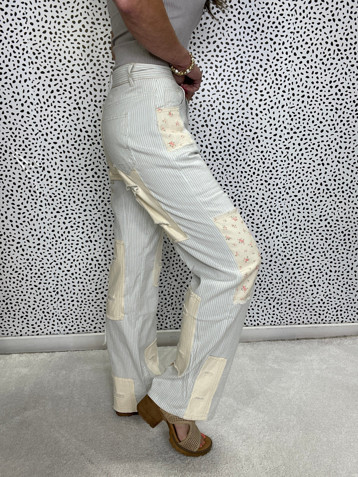 Pol Hang With Me Lightweight Easy Fit Multi Pattern Pants *Final Sale*