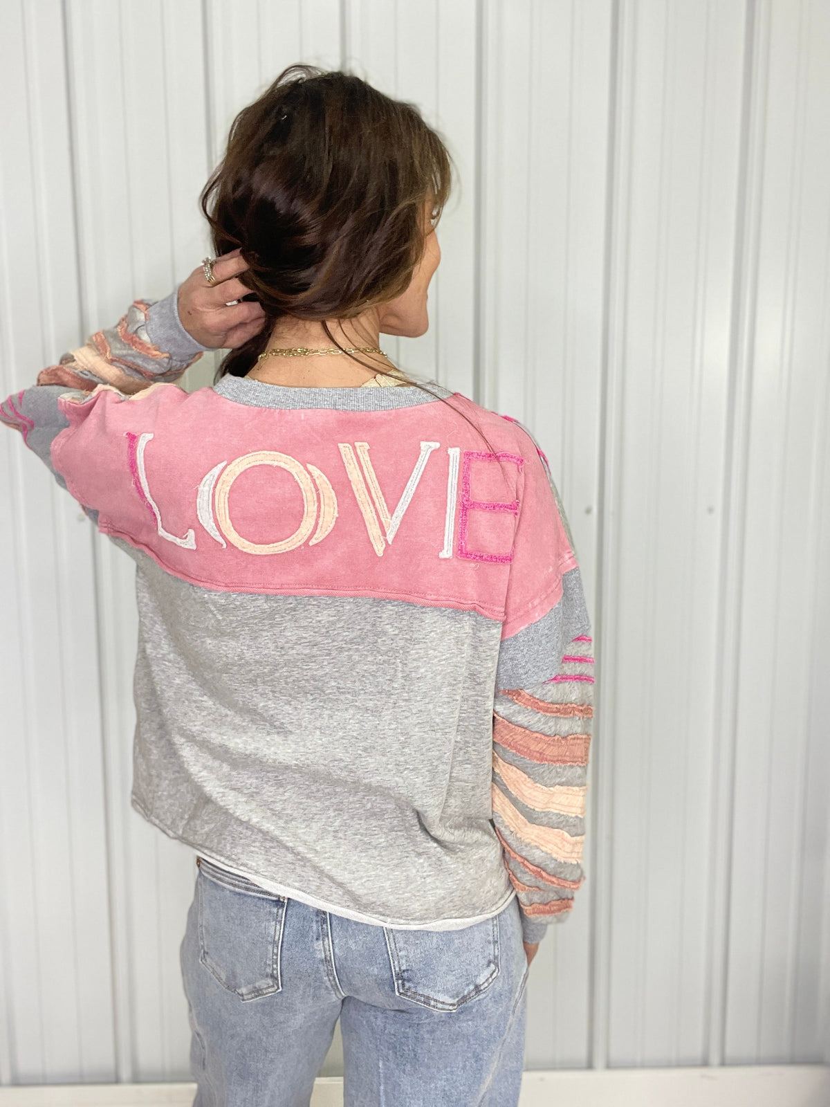 Oli & Hali Next For You Stripe Detail Top In 2 Colors *Final Sale*