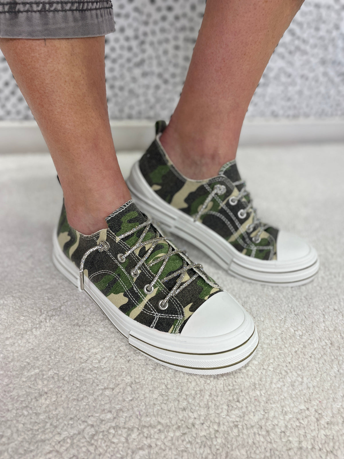 Aman Showstopper Camo Bling Lace Sneaker *Final Sale*