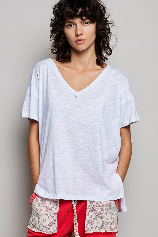 POL Can't Even Think V-Neck Top In 6 Colors