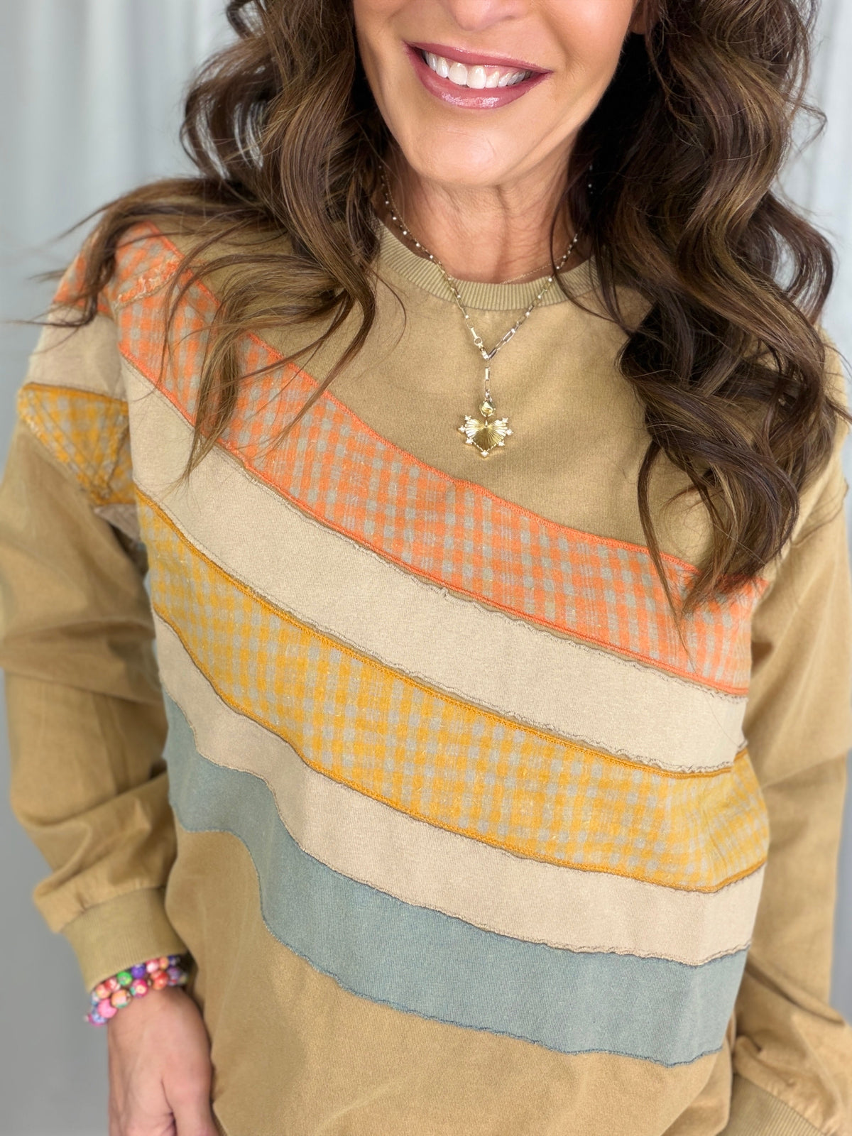All These Moments Color Mix Top *Final Sale*
