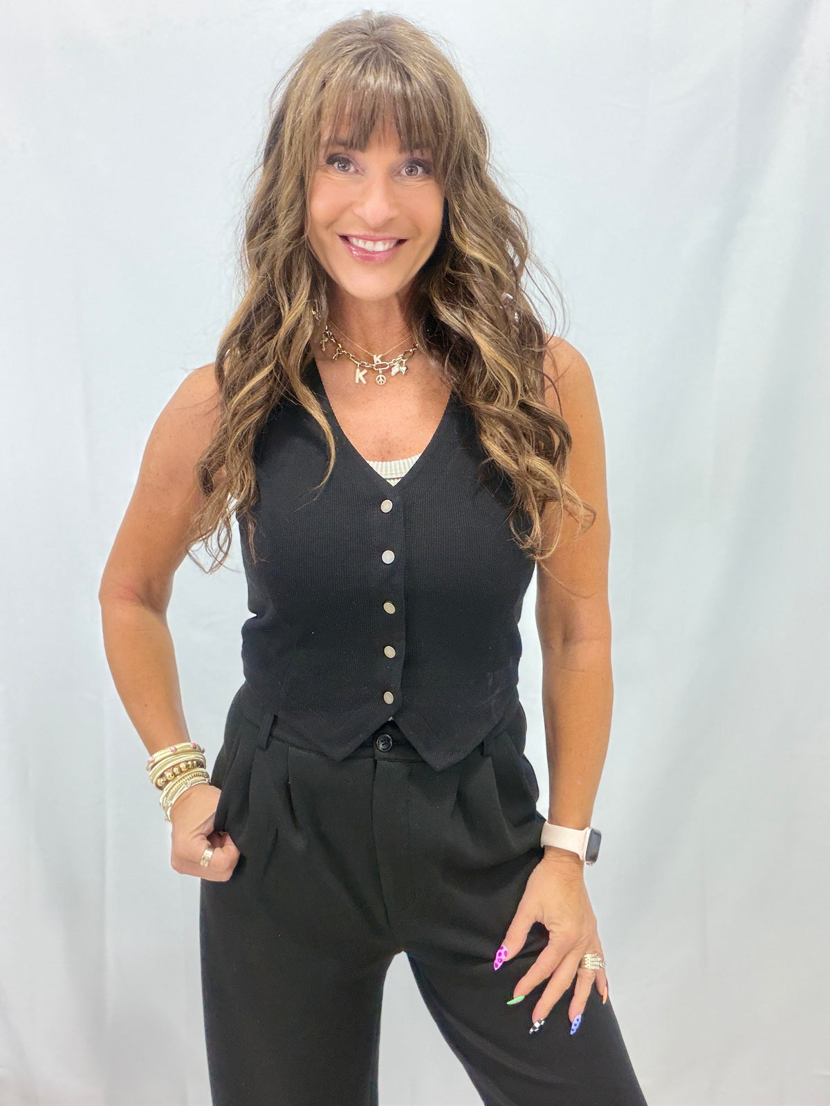 No Need To Worry Knit Vest In 2 Colors