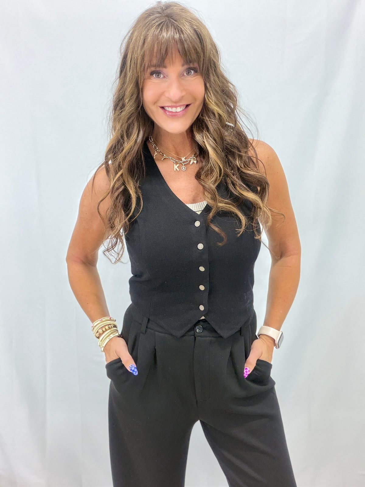 No Need To Worry Knit Vest In 2 Colors