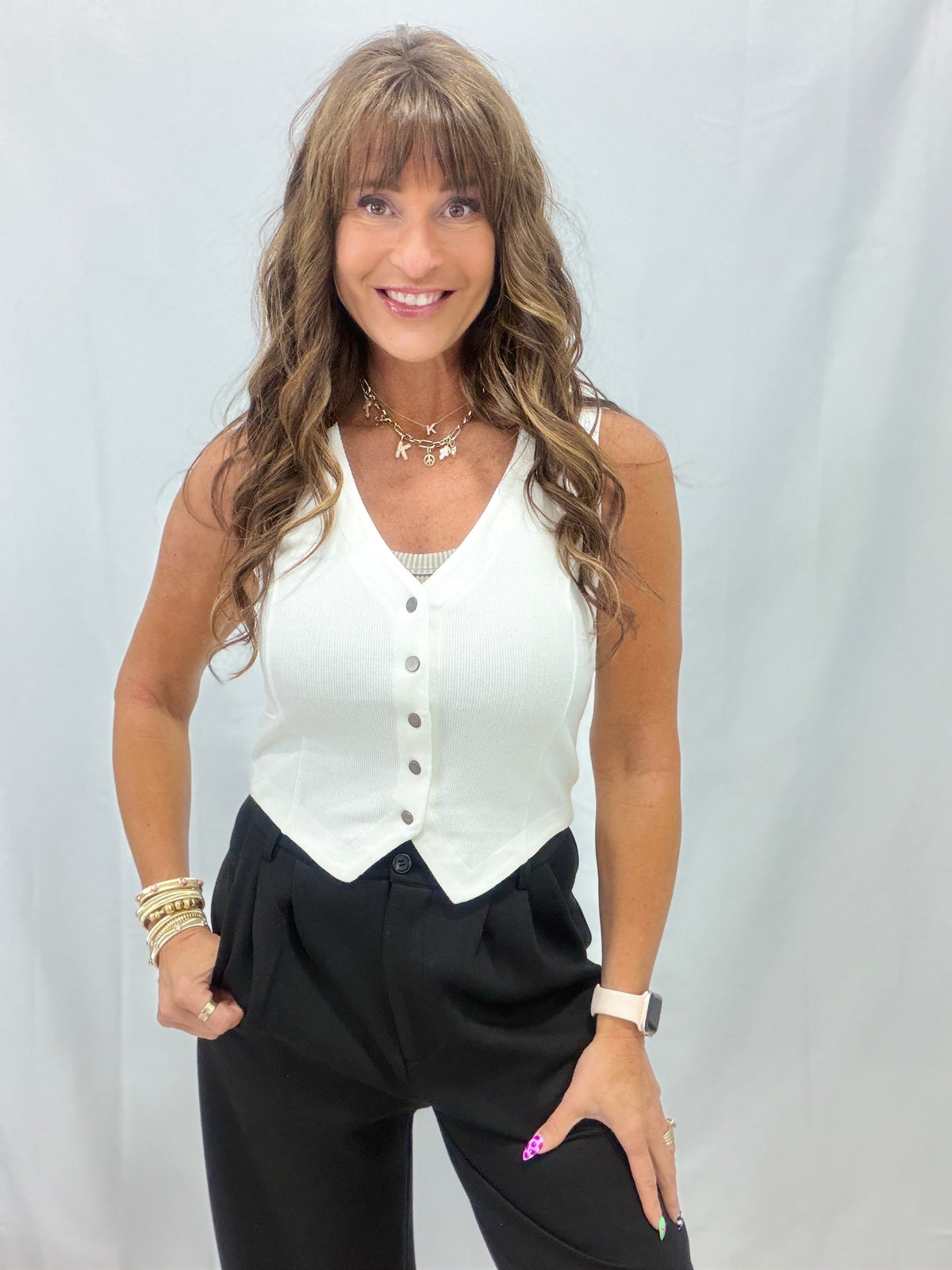 No Need To Worry Knit Vest In 2 Colors