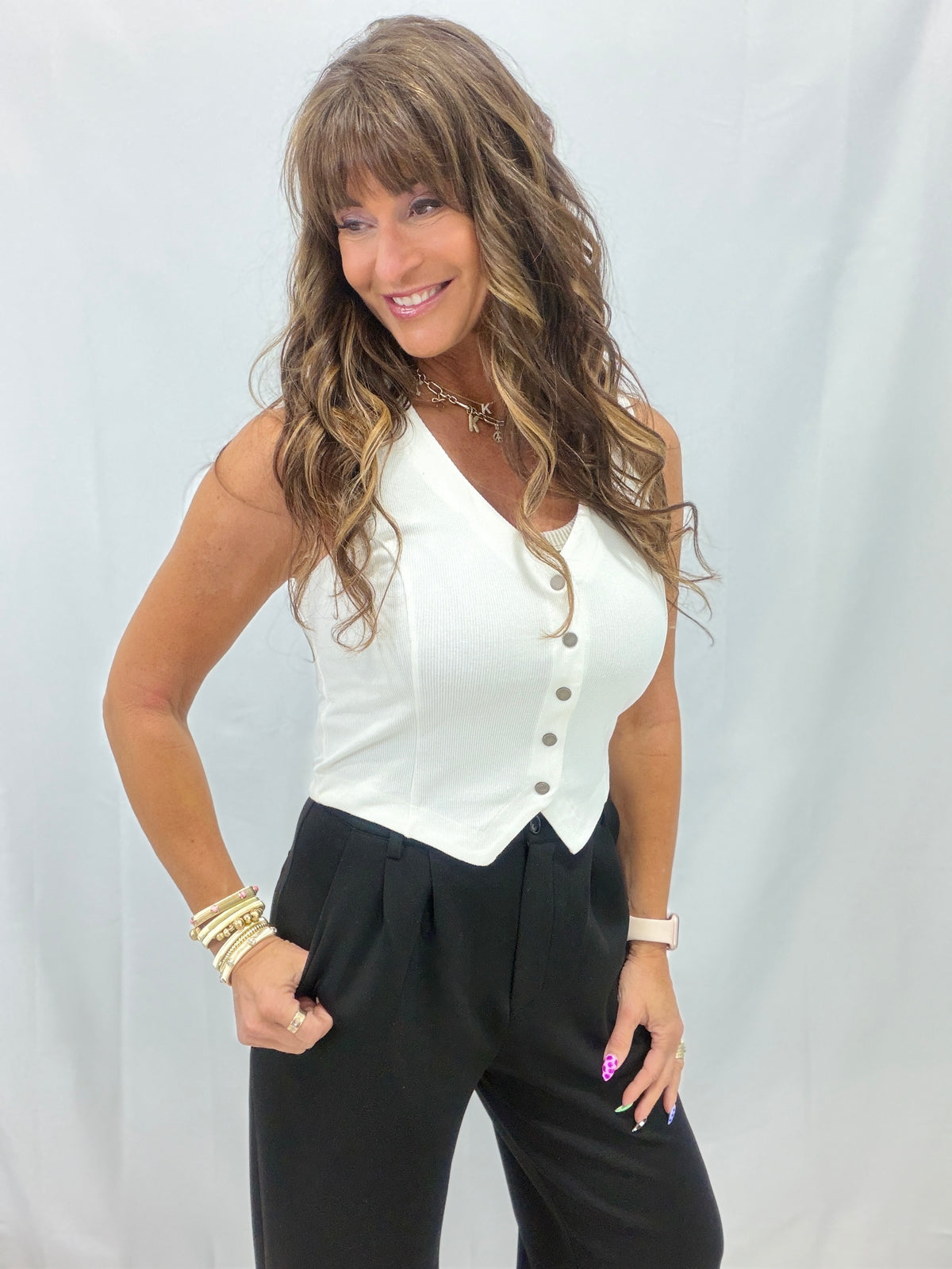 No Need To Worry Knit Vest In 2 Colors