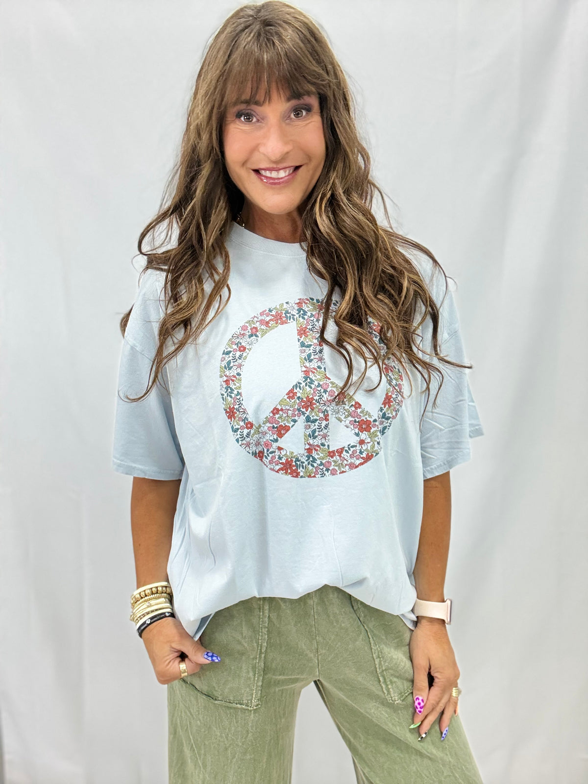 Dream Of Peace Mineral Washed Top In 3 Colors