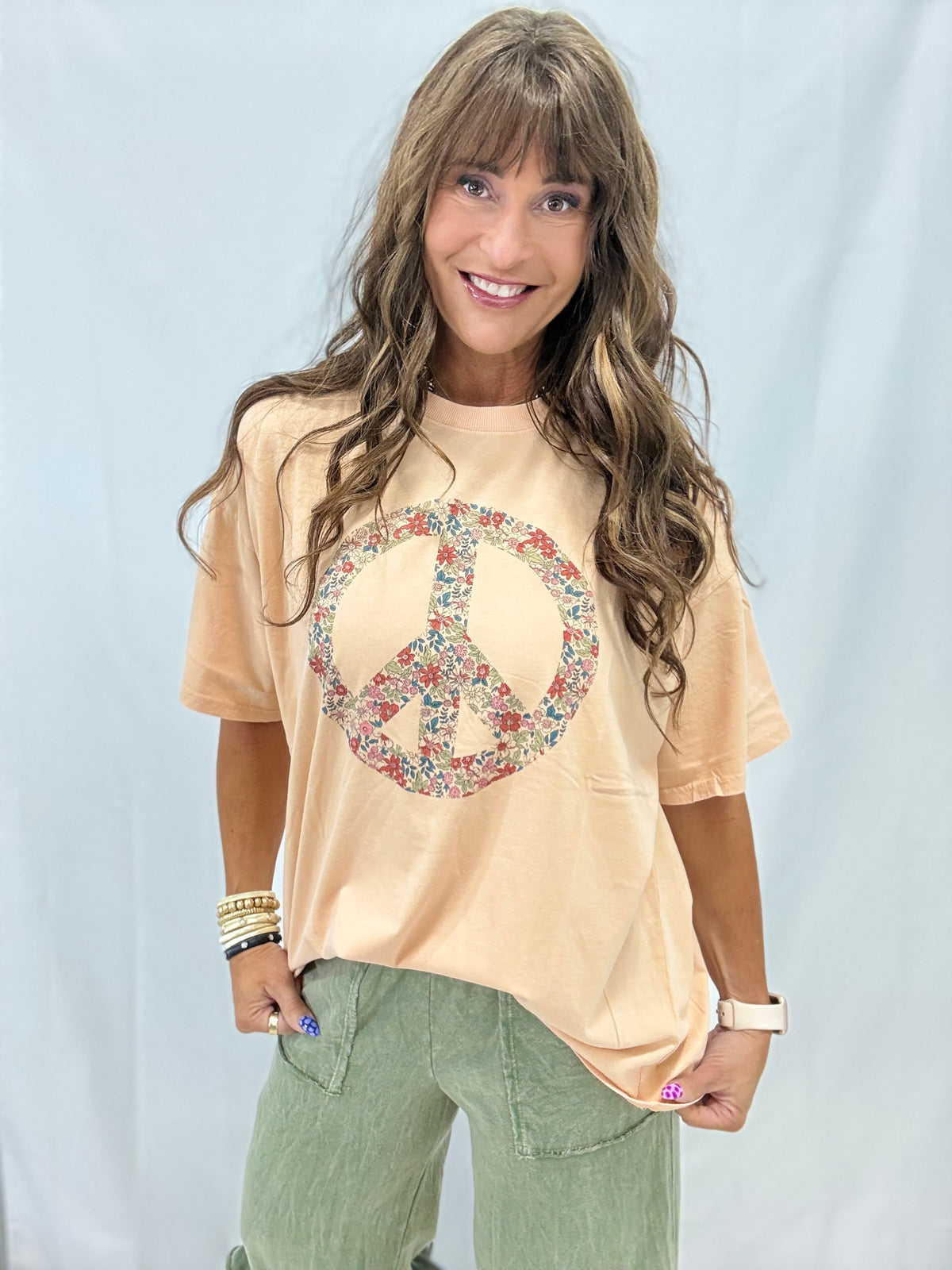 Dream Of Peace Mineral Washed Top In 3 Colors