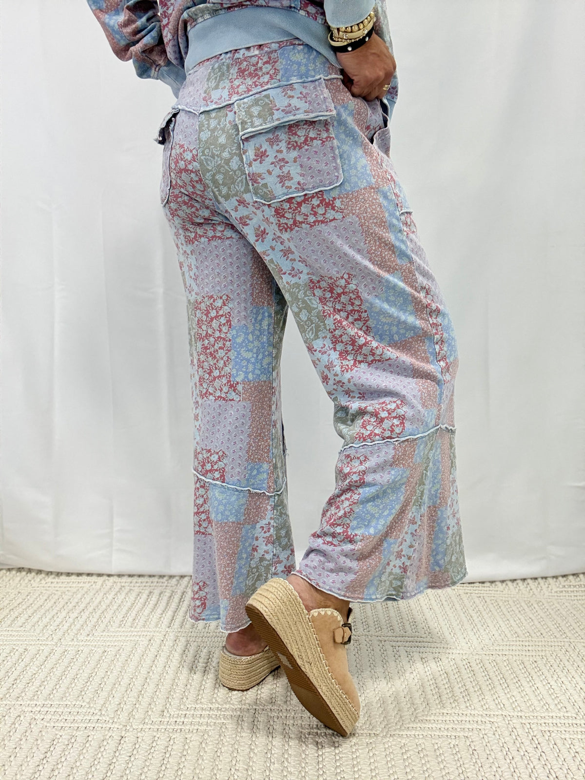 Catching Glances Patchwork Pants In 3 Colors