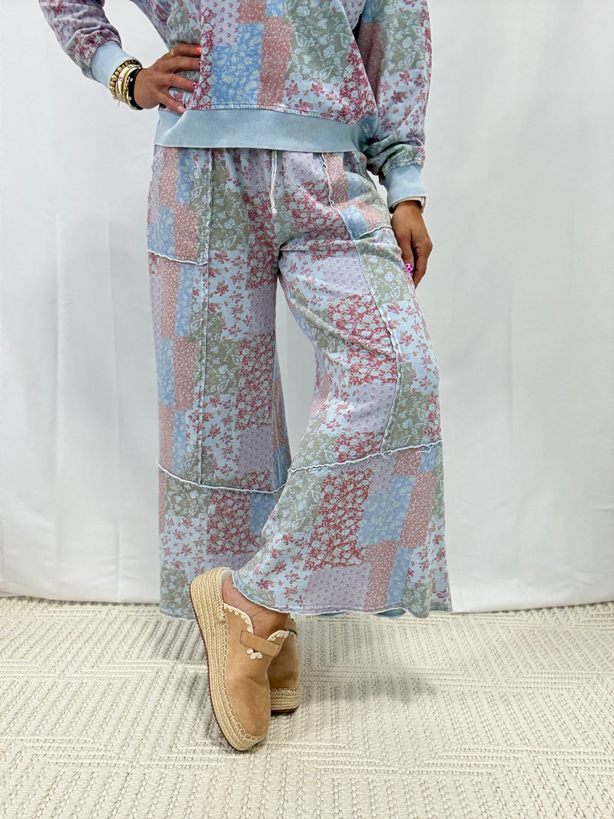 POL Relaxed Fit Denim Overalls In Blue Plaid
