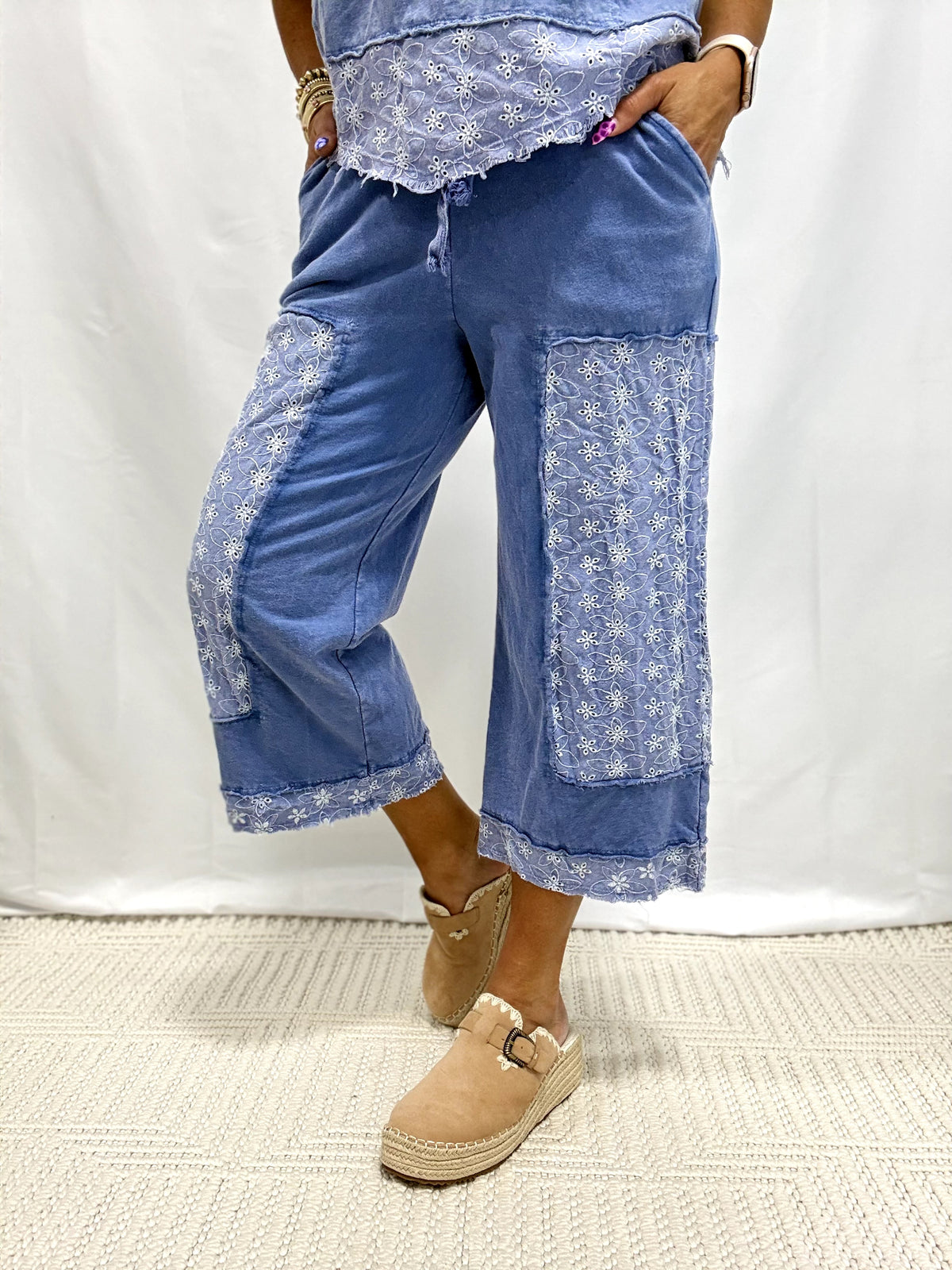In Slow Motion Patchwork Pants In 3 Colors