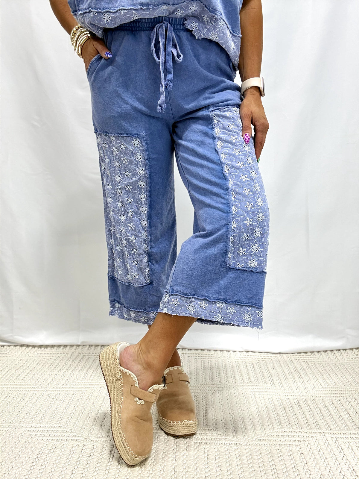 In Slow Motion Patchwork Pants In 3 Colors