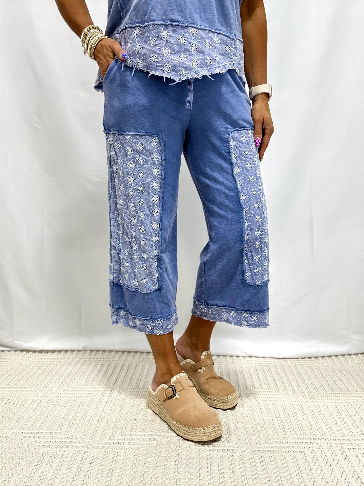 In Slow Motion Patchwork Pants In 3 Colors
