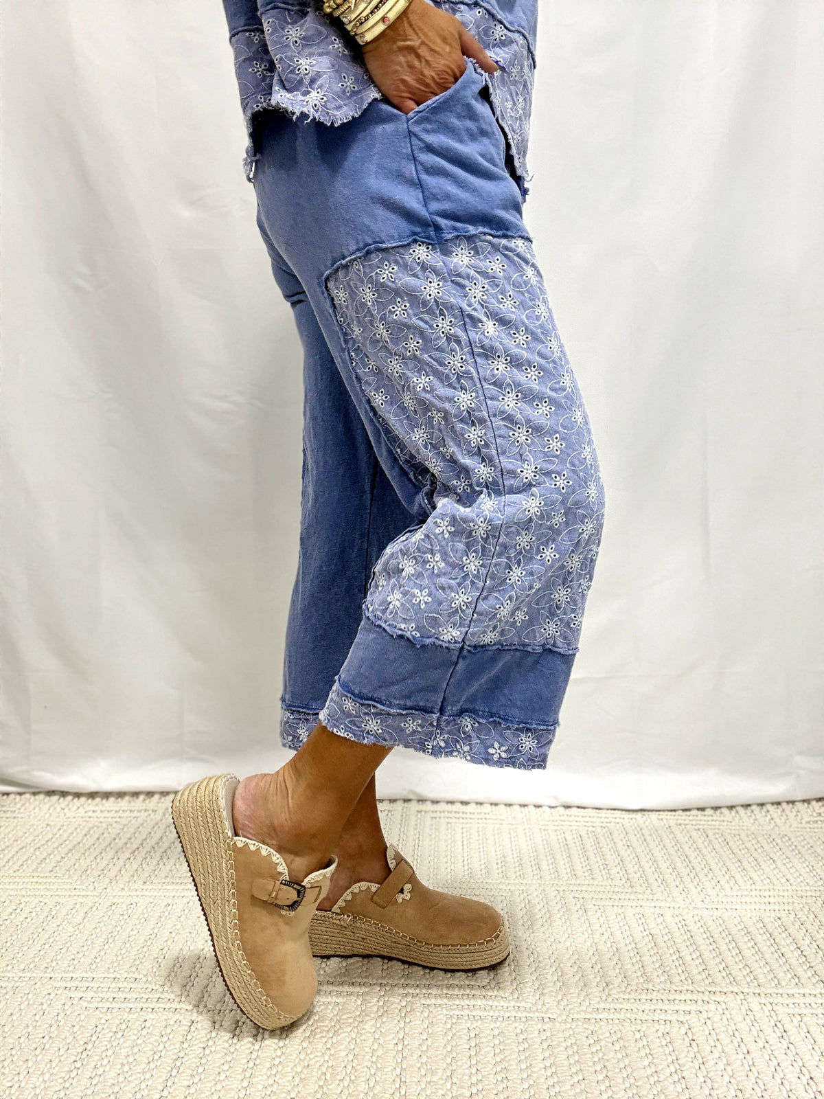In Slow Motion Patchwork Pants In 3 Colors