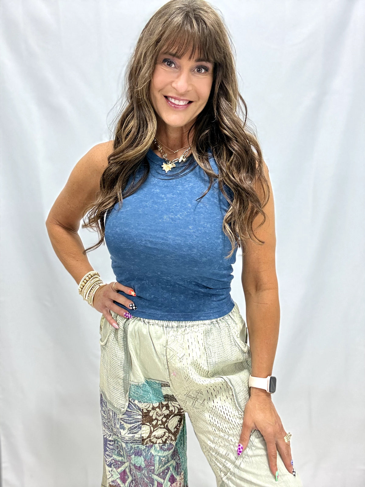 POL Midnight Harbor Sleeveless Tank In 2 Colors