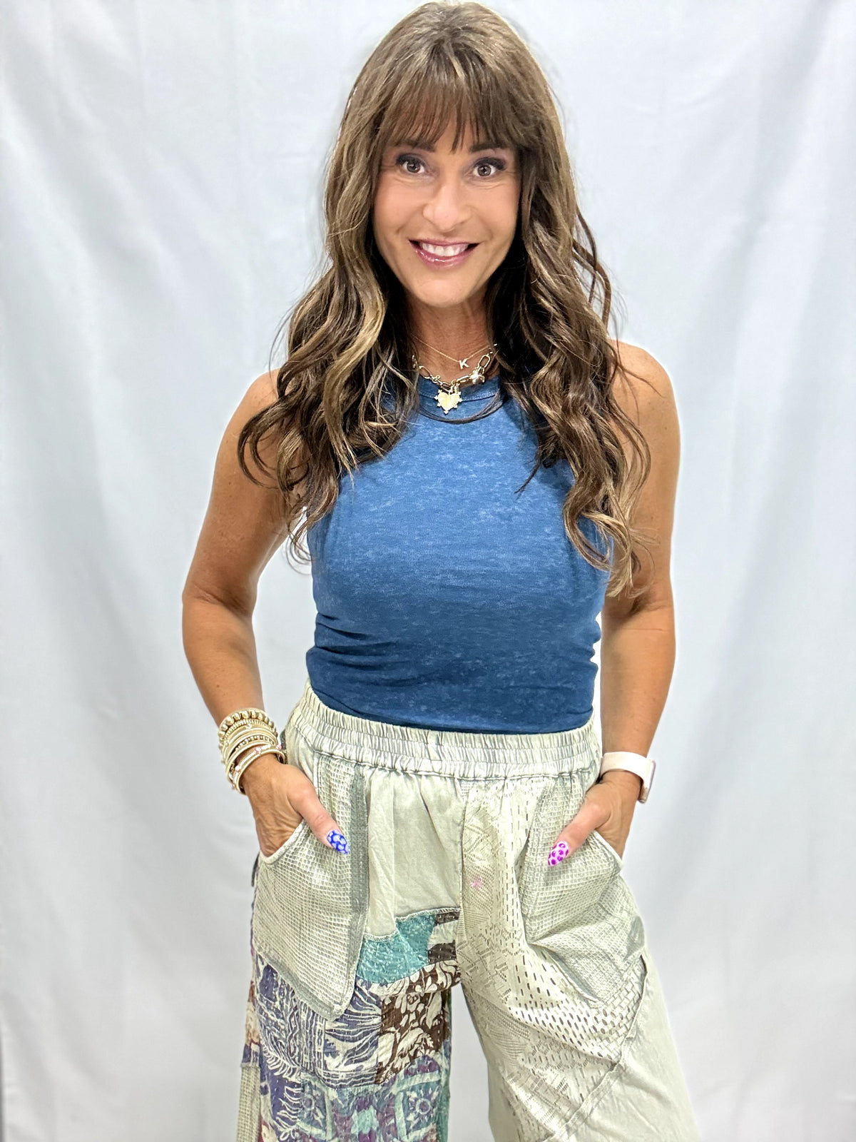 POL Midnight Harbor Sleeveless Tank In 2 Colors