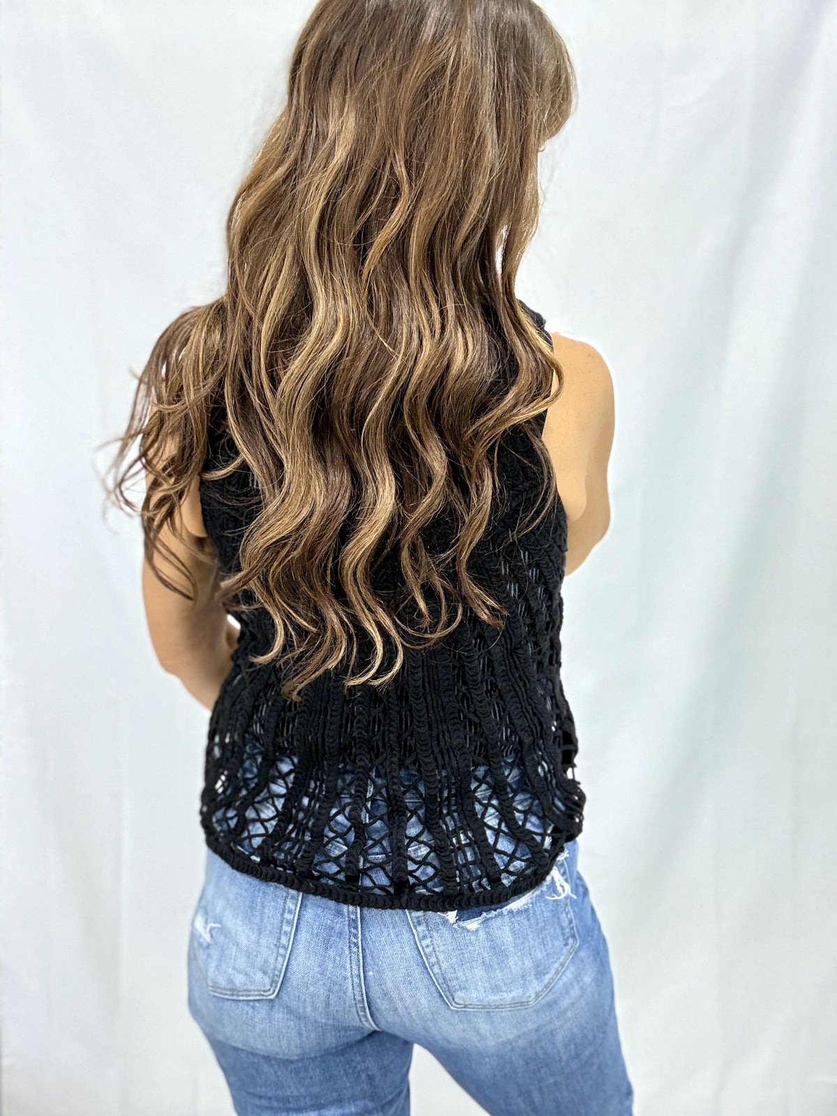POL Driftwood Darling Halter Neck Crochet Top In 2 Colors