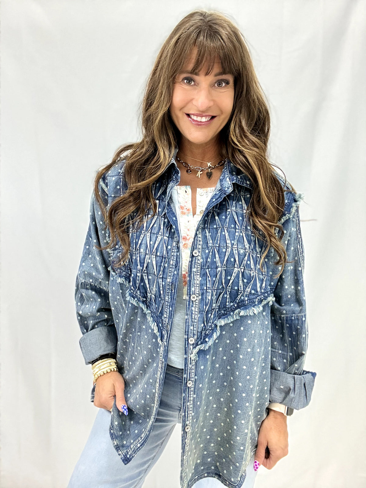 Vintage Charm Polka Dot Top