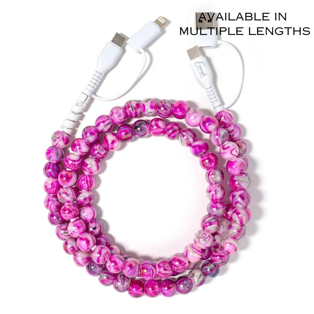 Erimish Beaded Charging Cords 3ft & 6ft *Final Sale*