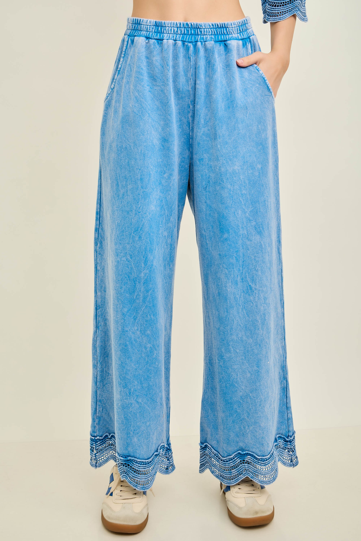 Over This Way Wave Trim Pants In 3 Colors