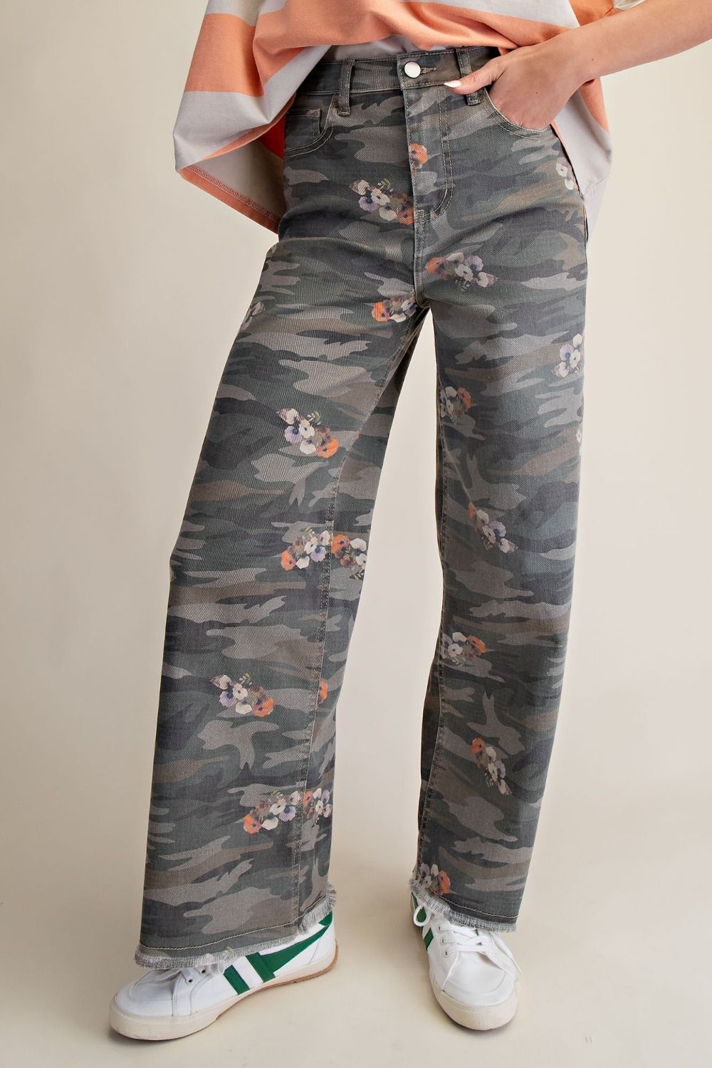 Sneaky Chic Stretch Twill Pants In Olive