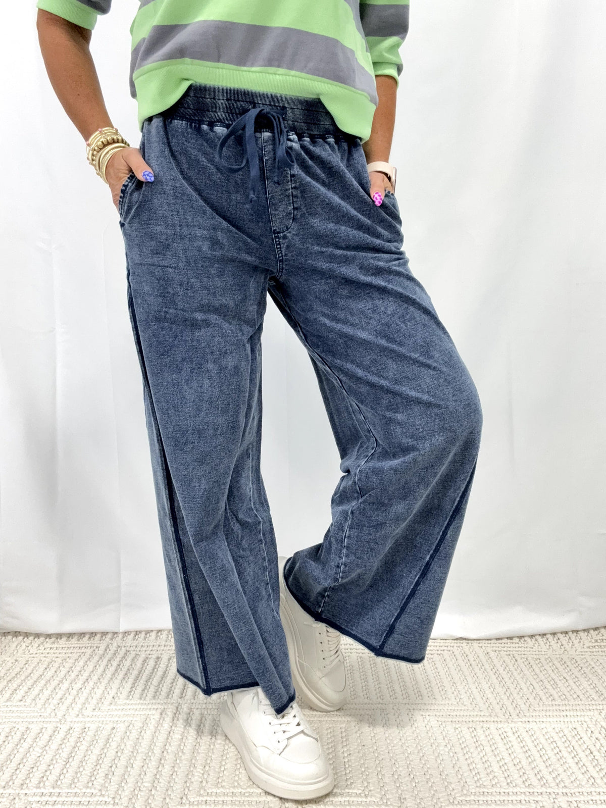 Cloud Drift Wide Leg Lounge Pants In 2 Colors