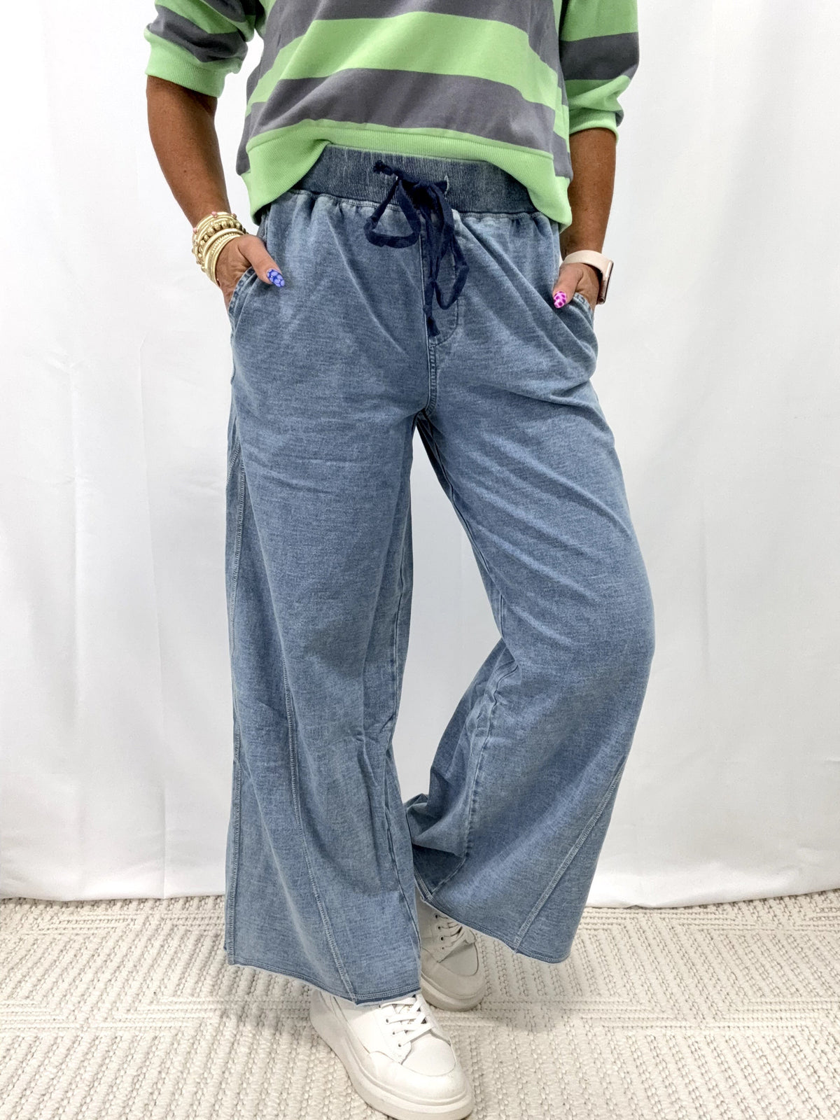 Cloud Drift Wide Leg Lounge Pants In 2 Colors