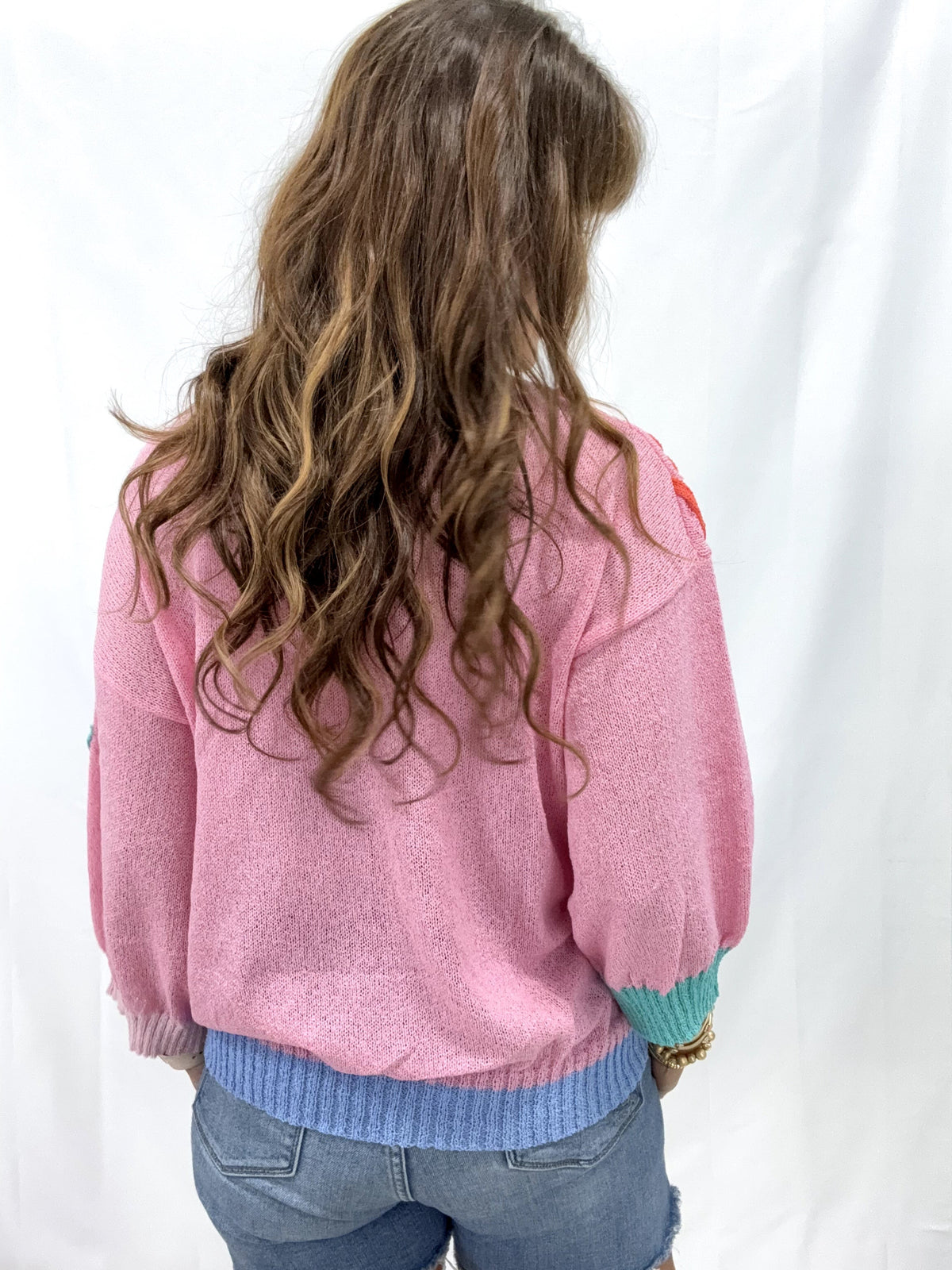 Color Me Cozy Flower Pattern Tunic Sweater In 4 Colors