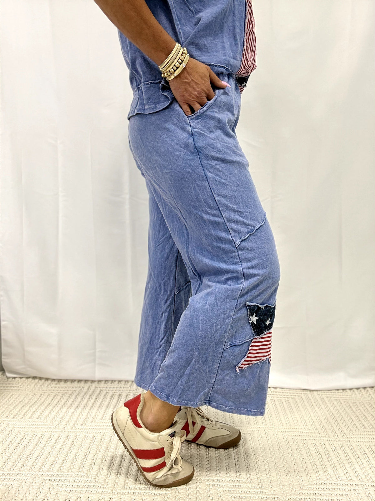 Set On Stars Americana Cropped Pants In 3 Colors