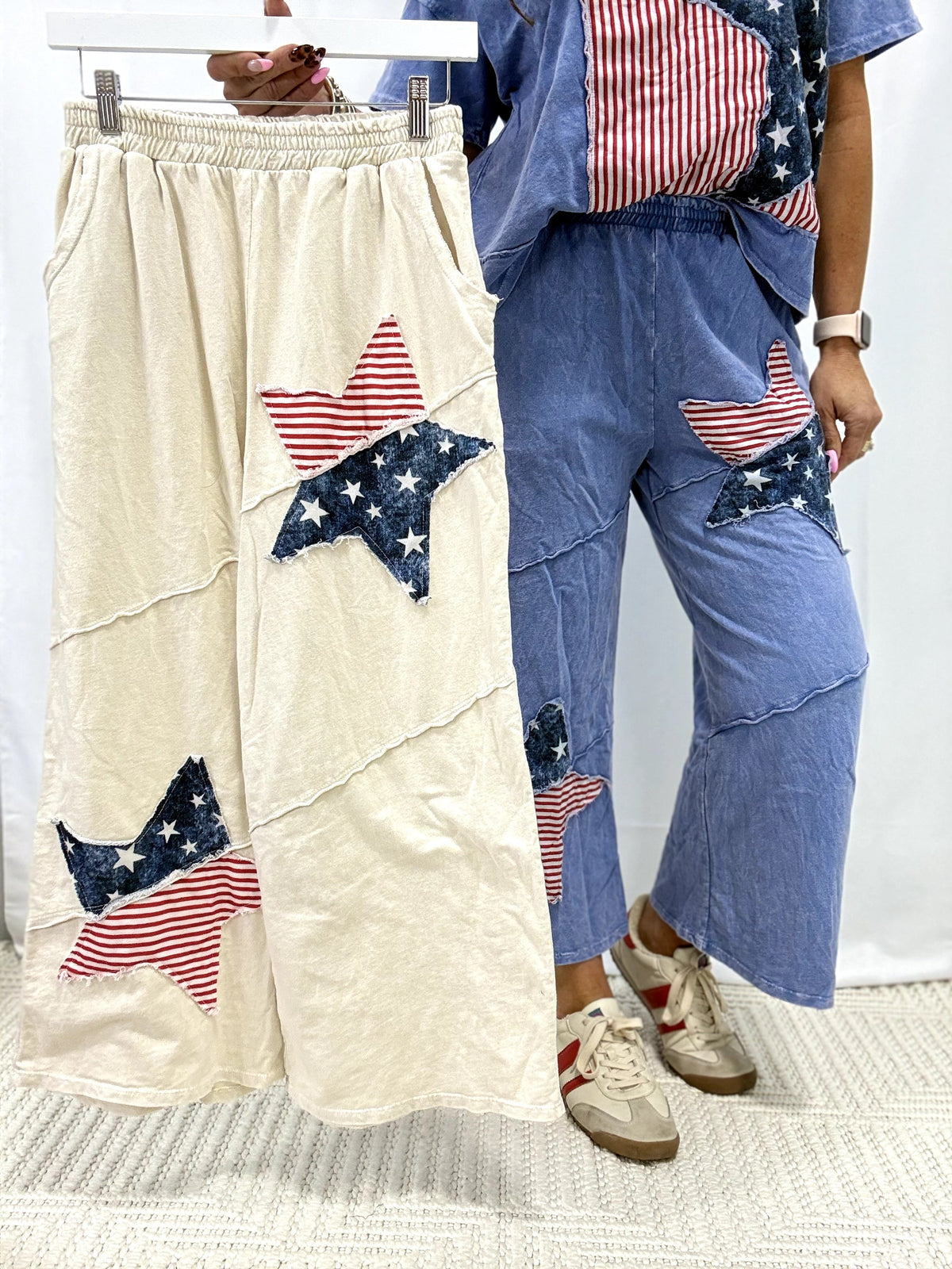 Set On Stars Americana Cropped Pants In 3 Colors