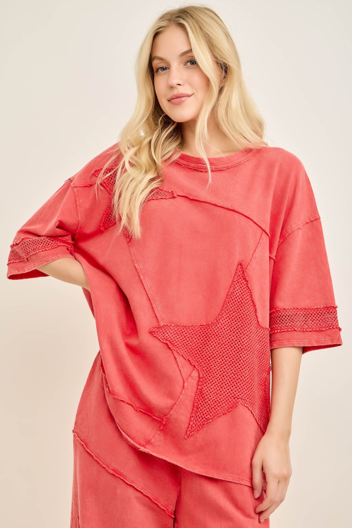 Midnight Wink Star Mesh Top In 2 Colors